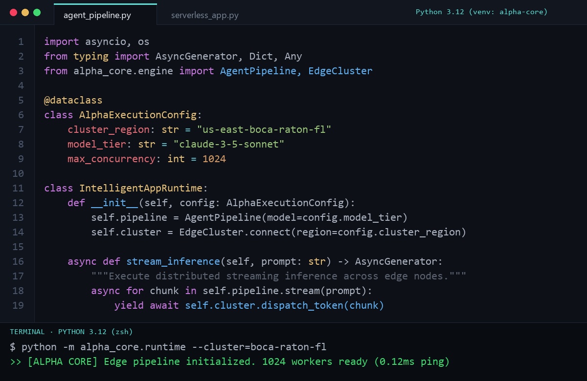 Python AI Engineering Architecture at Alpha Software